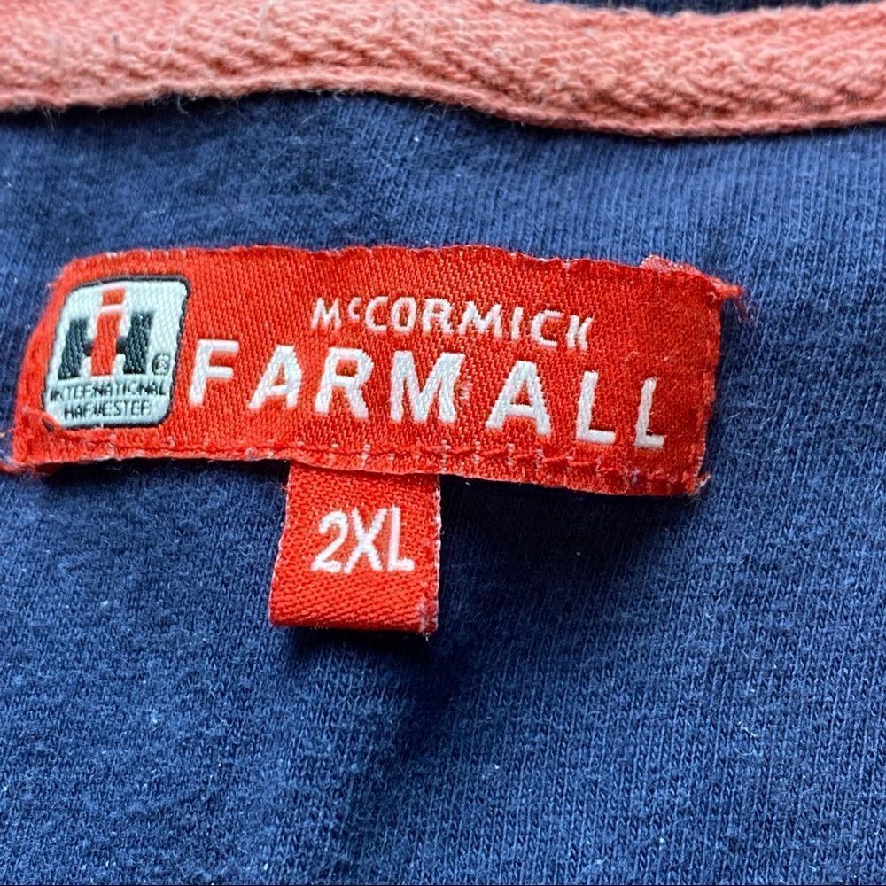 McCormick Farmall International Harvester Waffle Knit Henley Shirt Size XXL - Picture 3 of 10